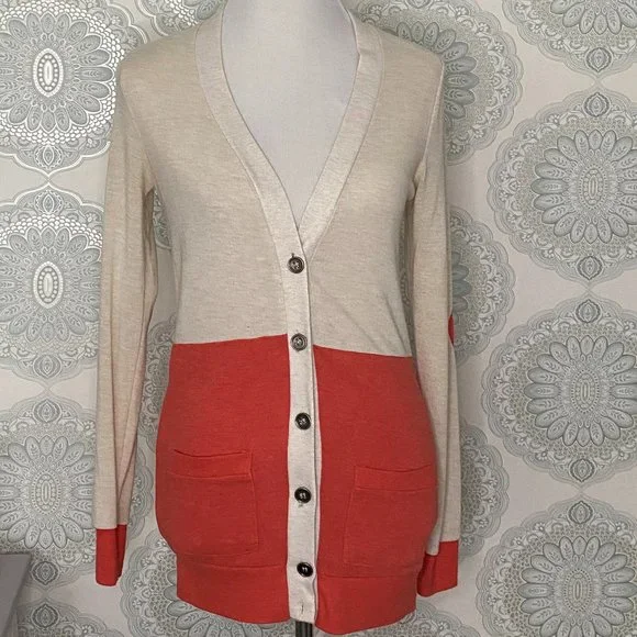 Button Down Sweater w/ Heart Detail - Picture 4 of 8